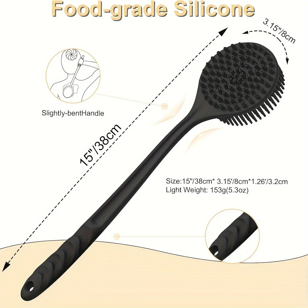 Silicone Back Scrubber